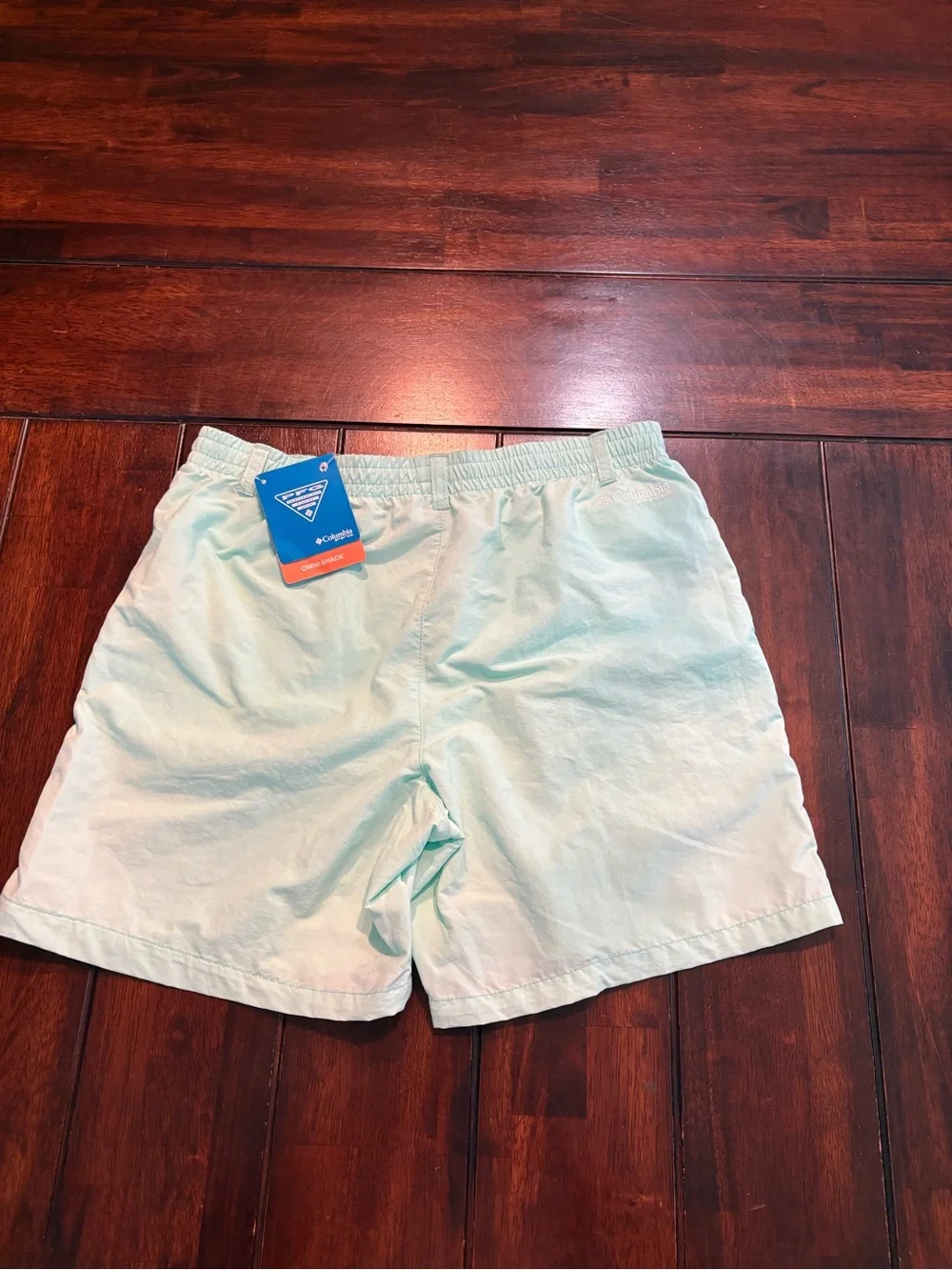 Columbia Mint Green PFG Omni-Shade Shorts/Swimsuit, Youth XL
